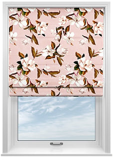 Ted Baker Velvet Opal Floral, Pink - Twist&Fit Roman Blind